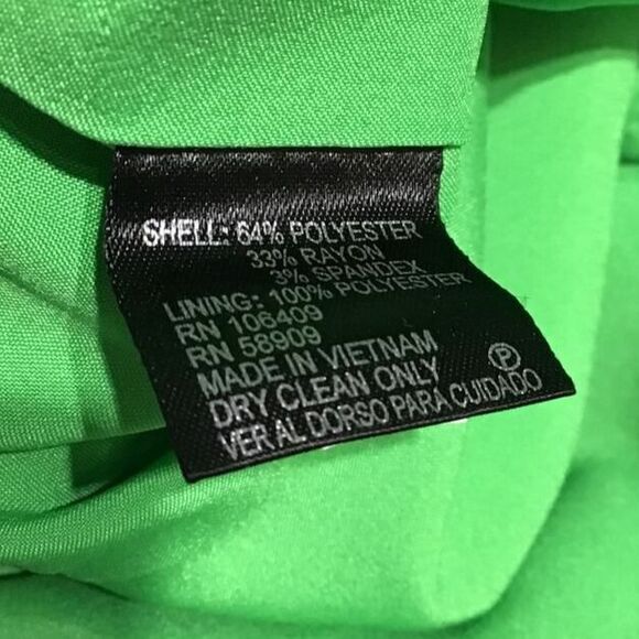 Cremieux Green Scalloped Hem A-Line Dress Size 4 - Picture 8 of 9